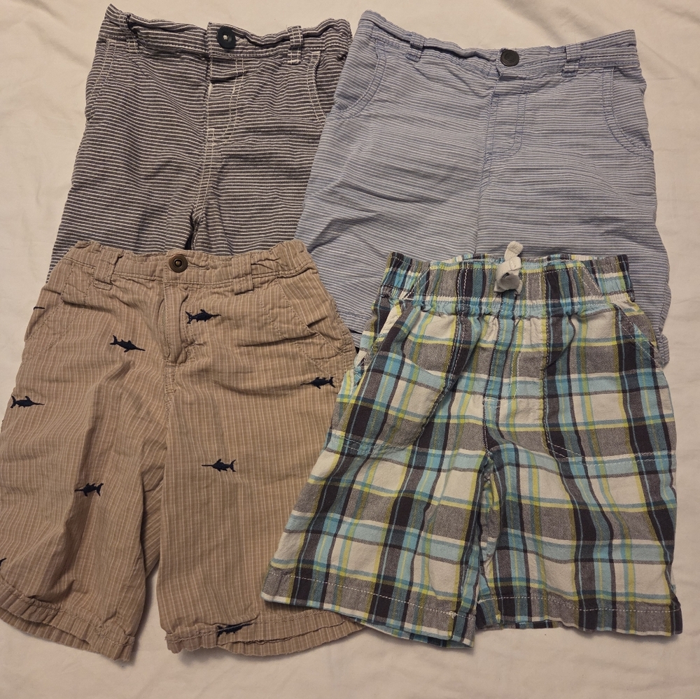 Lot of 4 Toddler Boys 4T Shorts Healthtex Cherokee Garanimals Jumping Beans